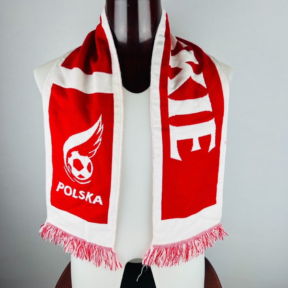 Polska Football Soccer TYSKIE Scarf Polish Beer Bam Bams
